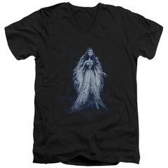Corpse Bride Vines Men's 30/1 Cotton Slim V-Neck T-Shirt