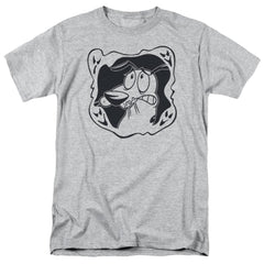 Courage The Cowardly Dog Ghost Frame Men's 18/1 Cotton Short-Sleeve T-Shirt