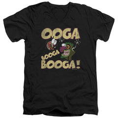 Courage The Cowardly Dog Ooga Booga Booga Men's 30/1 Cotton Slim V-Neck T-Shirt