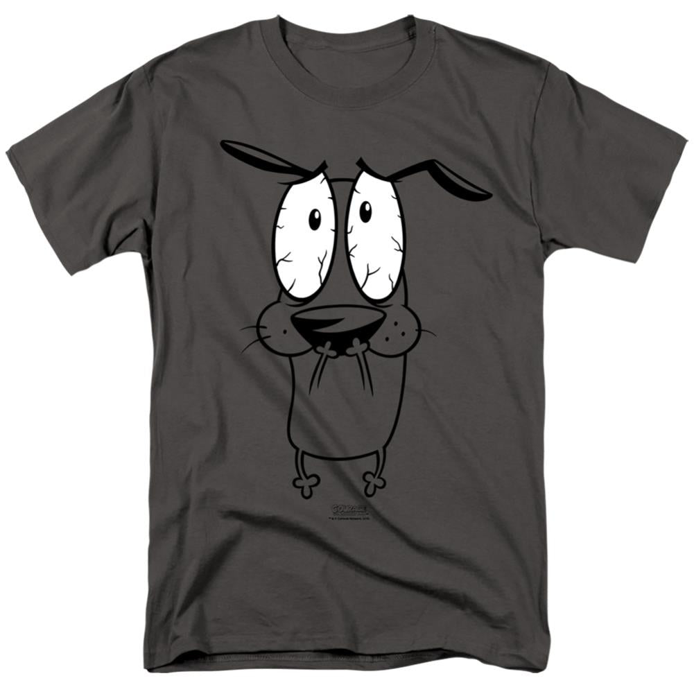Courage The Cowardly Dog Scared Men's 18/1 Cotton Short-Sleeve T-Shirt