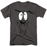 Courage The Cowardly Dog Scared Men's 18/1 Cotton Short-Sleeve T-Shirt