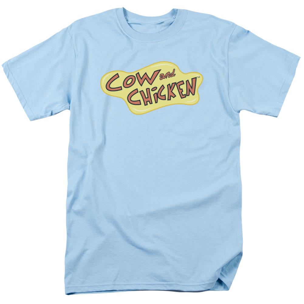 Cow And Chicken Cow Chicken Logo Men's 18/1 Cotton Short-Sleeve T-Shirt