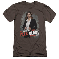 Criminal Minds Alex Blake Men's Ultra-Soft 30/1 Cotton Slim Short-Sleeve T-Shirt