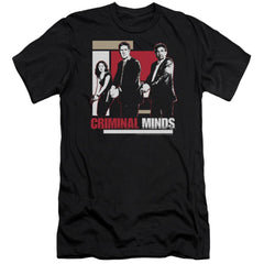 Criminal Minds Guns Drawn Men's Ultra-Soft 30/1 Cotton Slim Short-Sleeve T-Shirt