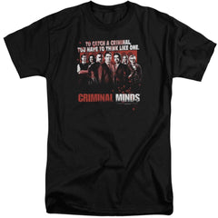 Criminal Minds Think Like One Men's 18/1 Tall Cotton Short-Sleeve T-Shirt