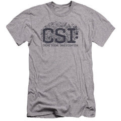 CSI Distressed Logo Men's Ultra-Soft 30/1 Cotton Slim Short-Sleeve T-Shirt