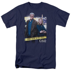 CSI Do Not Cross Men's 18/1 Cotton Short-Sleeve T-Shirt