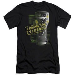 CSI I Drank The Evidence Men's Ultra-Soft 30/1 Cotton Slim Short-Sleeve T-Shirt