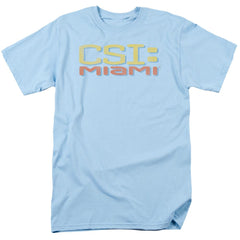 CSI: Miami Logo Distressed Men's 18/1 Cotton Short-Sleeve T-Shirt