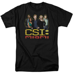 CSI: Miami The Cast In Black Men's 18/1 Cotton Short-Sleeve T-Shirt