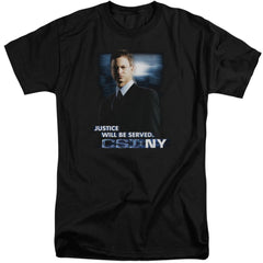 CSI: NY Justice Served Men's 18/1 Tall Cotton Short-Sleeve T-Shirt
