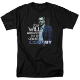 CSI: NY You Will Answer Men's 18/1 Cotton Short-Sleeve T-Shirt