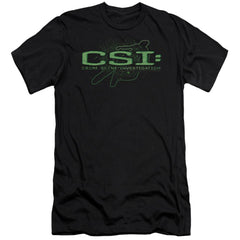 CSI Sketchy Shadow Men's Ultra-Soft 30/1 Cotton Slim Short-Sleeve T-Shirt