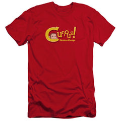 Curious George Curious Men's Ultra-Soft 30/1 Cotton Slim Short-Sleeve T-Shirt