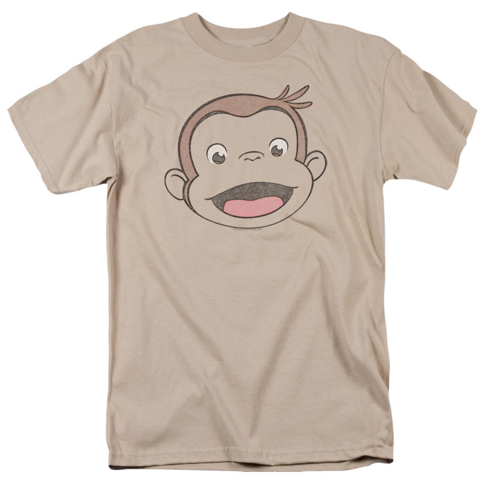 Curious George Heathered George Men's 18/1 Cotton Short-Sleeve T-Shirt