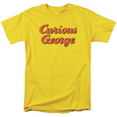 Curious George Logo Men's 18/1 Cotton Short-Sleeve T-Shirt