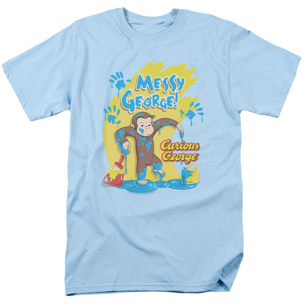 Curious George Messy George Men's 18/1 Cotton Short-Sleeve T-Shirt
