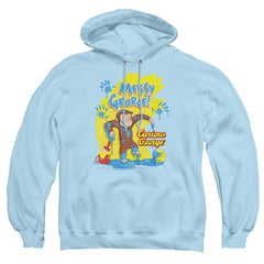 Curious George Messy George Men's Pull-Over 75 25 Poly Hoodie