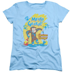 Curious George Messy George Women's 18/1 Cotton Short-Sleeve T-Shirt