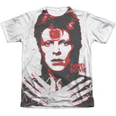 David Bowie Piercing Gaze Men's Regular Fit Poly Cotton Short-Sleeve T-Shirt