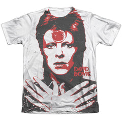 David Bowie Piercing Gaze Men's Regular Fit Poly Cotton Short-Sleeve T-Shirt