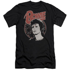 David Bowie Space Oddity Men's Ultra-Soft 30/1 Cotton Slim Short-Sleeve T-Shirt