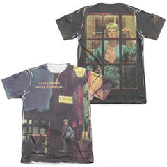 David Bowie Ziggy Star Dust (Front/Back Print) Men's Regular Fit Poly Cotton Short-Sleeve T-Shirt