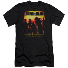 Dawn Of The Dead Title Men's Ultra-Soft 30/1 Cotton Slim Short-Sleeve T-Shirt