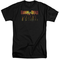 Dawn Of The Dead Walking Dead Men's 18/1 Tall Cotton Short-Sleeve T-Shirt