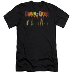 Dawn Of The Dead Walking Dead Men's Ultra-Soft 30/1 Cotton Slim Short-Sleeve T-Shirt