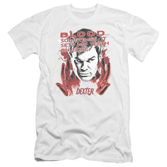 Dexter Blood Men's Ultra-Soft 30/1 Cotton Slim Short-Sleeve T-Shirt