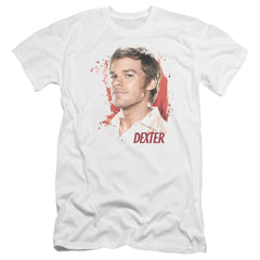 Dexter Blood Splatter Men's Ultra-Soft 30/1 Cotton Slim Short-Sleeve T-Shirt