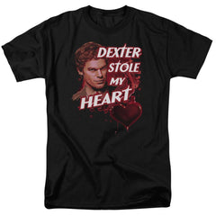 Dexter Bloody Heart Men's 18/1 Cotton Short-Sleeve T-Shirt