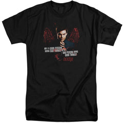 Dexter Good Bad Men's 18/1 Tall Cotton Short-Sleeve T-Shirt