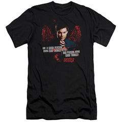 Dexter Good Bad Men's Ultra-Soft 30/1 Cotton Slim Short-Sleeve T-Shirt