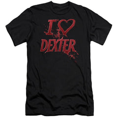 Dexter I Heart Dexter Men's Ultra-Soft 30/1 Cotton Slim Short-Sleeve T-Shirt