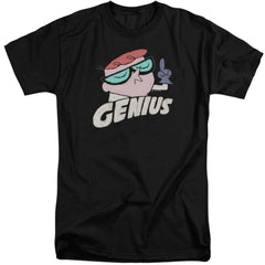 Dexter'S Laboratory Genius Men's 18/1 Tall Cotton Short-Sleeve T-Shirt