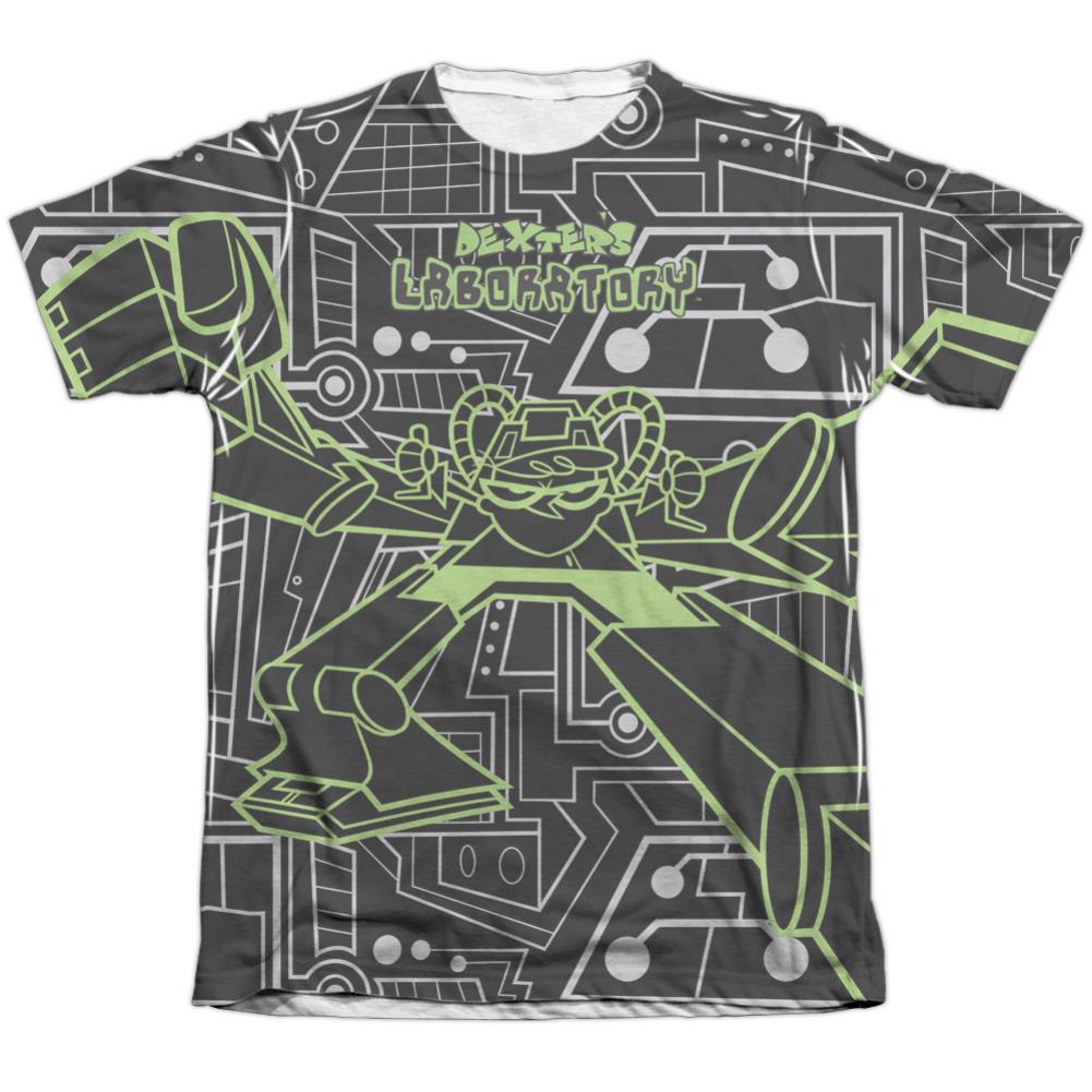 Dexter'S Laboratory Robot Men's Regular Fit Poly Cotton Short-Sleeve T-Shirt