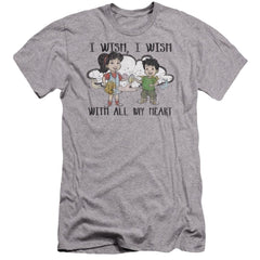 Dragon Tales I Wish With All My Heart Men's Ultra-Soft 30/1 Cotton Slim Short-Sleeve T-Shirt