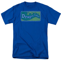 Dragon Tales Logo Distressed Men's 18/1 Cotton Short-Sleeve T-Shirt