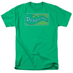 Dragon Tales Logo Distressed Men's 18/1 Cotton Short-Sleeve T-Shirt