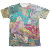 Dragon Tales Mushroom Meadow Men's Regular Fit Poly Cotton Short-Sleeve T-Shirt