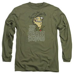 Ed Edd N Eddy Brain Dead Ed Men's 18/1 Cotton Long-Sleeve T-Shirt