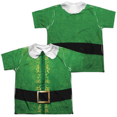 Elf Buddy Costume (Front/Back Print) Youth Regular Fit Poly Short-Sleeve T-Shirt