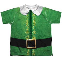 Elf Buddy Costume Youth Regular Fit Poly Short-Sleeve T-Shirt