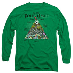 Elf Food Pyramid Men's 18/1 Cotton Long-Sleeve T-Shirt