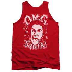 Elf OMG Santa Men's 18/1 Cotton Tank Top