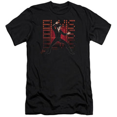 Elvis Presley 69 Anime Men's Ultra-Soft 30/1 Cotton Slim Short-Sleeve T-Shirt