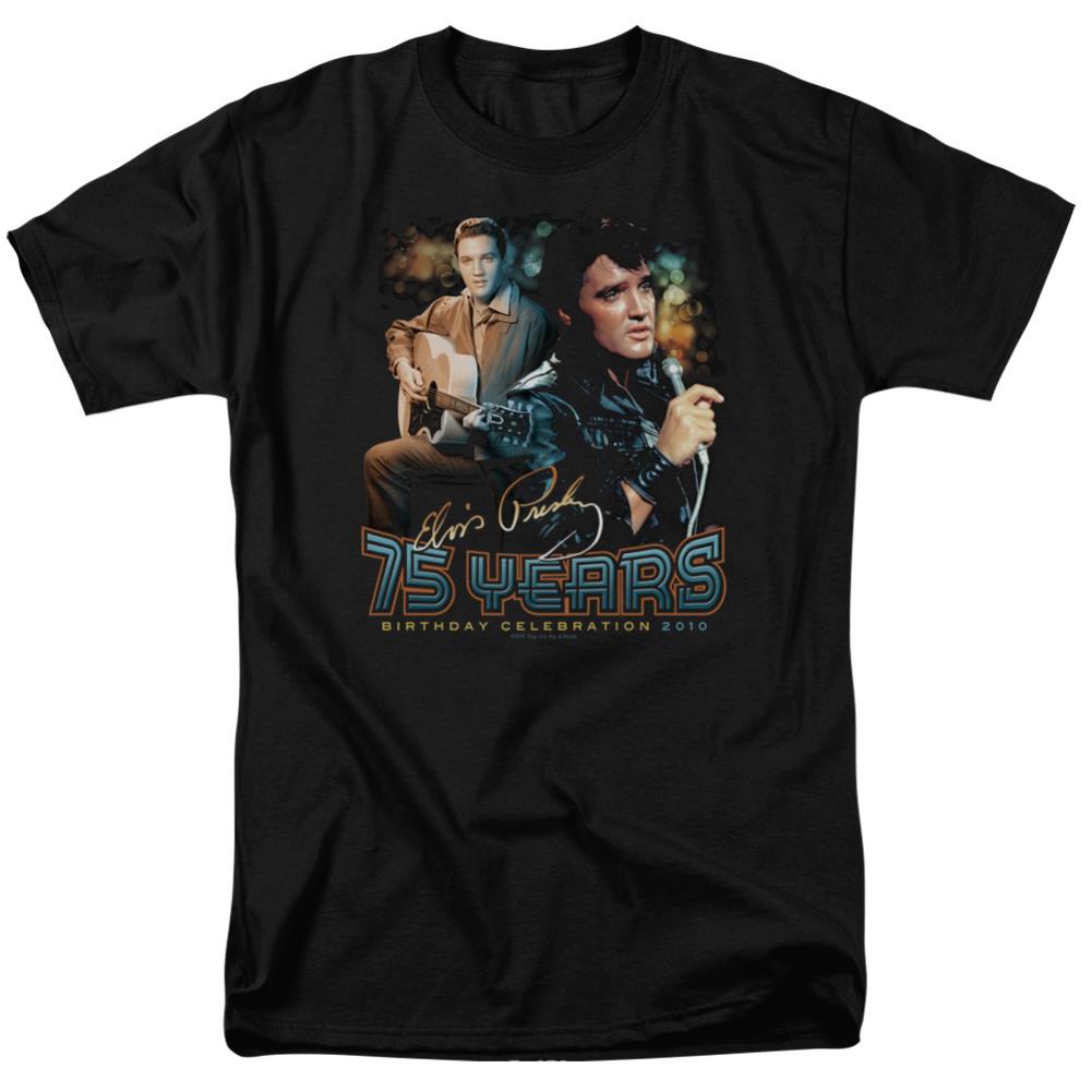 Elvis Presley 75 Years Men's 18/1 Cotton Short-Sleeve T-Shirt