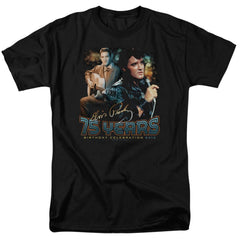 Elvis Presley 75 Years Men's 18/1 Cotton Short-Sleeve T-Shirt